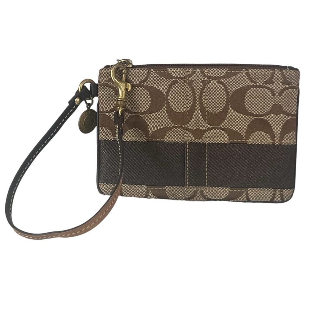 Coach Brown Wristlet